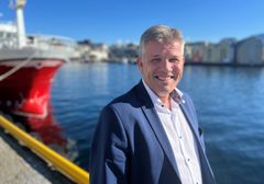 Fiskeri- og havminister Bjørnar Skjæran er på fiskeriturné og skal til Myre i Vesterålen. (Foto: NFD)