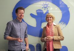 Kommunikasjonssjef i Plan Norge, Siv Meisingseth, og daglig leder i Trigger, Preben Carlsen, ser frem til å samarbeide om en ny massemobilisering for jenters rettigheter.