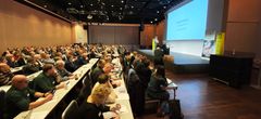 Mat- og landbruksminister Sandra Borch åpnet Konrkonferansen 2023 i Oslo kongressenter. (Foto: Felleskjøpet Agri)