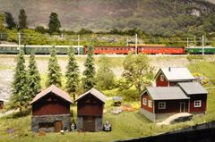 Flotte jernbanelandskaper presenteres på messen. Foto: Norsk jernbanemuseum