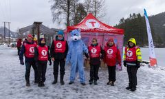 Mange er i sving under Kom deg ut-dagen. Her fra Os. FOTO: André Marton Pedersen.
