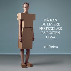 Du kan levere Fretex-klær på Posten.