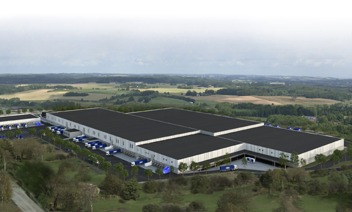 Illustration: DSV, new logistics centre in Rosersberg, north of Stockholm