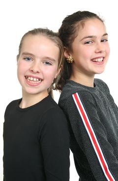 Anna og Emma (begge 11) fra Oslo. FOTO: Ole Kaland