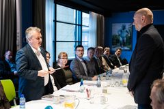 Kravoverlevering under lønnsoppgjøret 2020. Foto: John Trygve Tollefsen