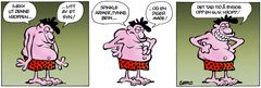 Den første Pondus-stripen fra 1995.