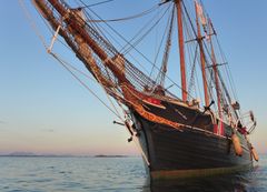 Staselige båter. Besøk båter med historisk sus. Skonnerten Svanen er en vakker dame. Foto: Maritimt Museum Fri bruk