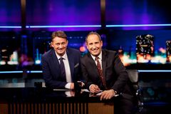 Thomas Numme og Harald Rønneberg har bestemt seg for at neste sesong av ”Senkveld med Thomas og Harald” blir den siste. Foto: TV 2