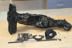 Denne ladbare støvsugeren ble helt ødelagt i brann. Bilde: Kripos
