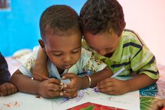 85 prosent av hjerneutviklingen skjer de første fem årene av et barns liv. Nå har UNESCOs medlemsland besluttet at de vil trappe opp investeringen i barnehager. Foto: UNICEF/UN0220425/Noorani.