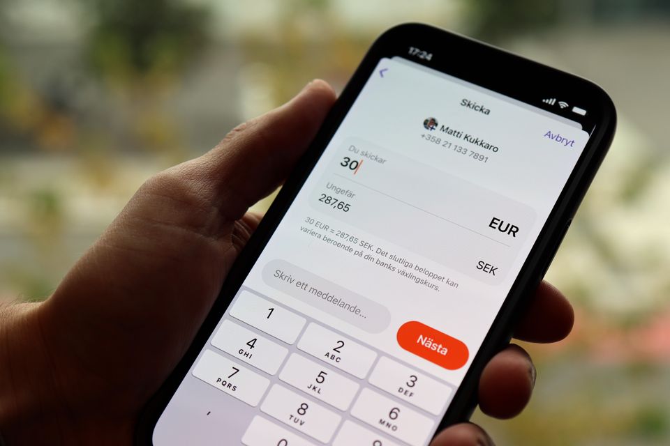 Vipps Sverige-Finland Vennebetaling