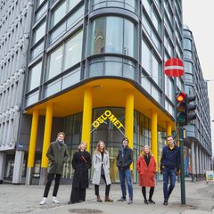Fra venstre: Jonas Guriby Dahl, Eldbjørg Aaraas Hånde, Siv Fredriksen Kaarstad, Ådne Iversen, Cecilie Erland, Jon Haugvaldstad Vik. Foto: Catchlight Fotostudio.