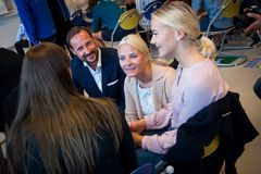 Kronprinsparet besøker UngInvest i Modum 13. oktober. Foto: Katrine Lunke