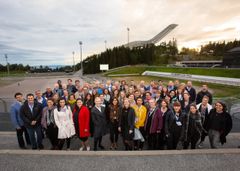 Deltagere samlet til konferansemiddag i Holmenkollen i Oslo. Foto: Joe Urrutia ©Nofima