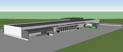 Posten og Bring skal bygge en ny terminal for pakker, gods og post i Bjerkvik i Narvik kommune. Posten investerer om lag 140 millioner kroner i den nye terminalen, som er planlagt å stå ferdig i 2017. I overkant av 100 medarbeidere vil være tilknyttet den nye terminalen, som blir på vel 5000 kvadratmeter. Illustrasjonen er kun et eksempel, og den endelige løsningen vil kunne bli annerledes.
