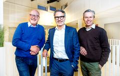 Vil bygge norsk småkraft. Fra venstre: Carl-Fredrik Lehland, Eirik Frantzen og Ove Gusevik