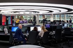 Bilde fra TV 2 sitt nye studio i Bergen. Foto: Alex Iversen, TV 2.