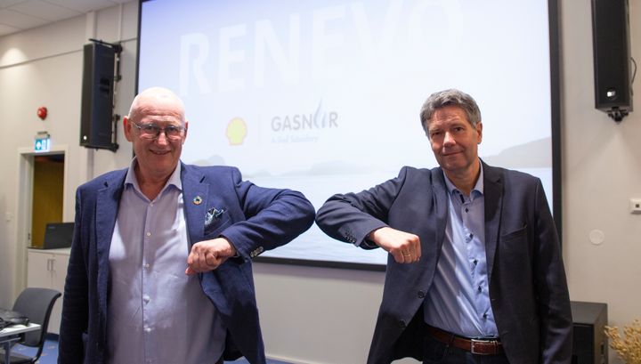 Jan Kåre Pedersen i Renevo (til venstre) har fått Gasnor og Eilef Stange inn på eiersiden. Det gir kapital til utbygging av flere ny store biogassanlegg i Norge.