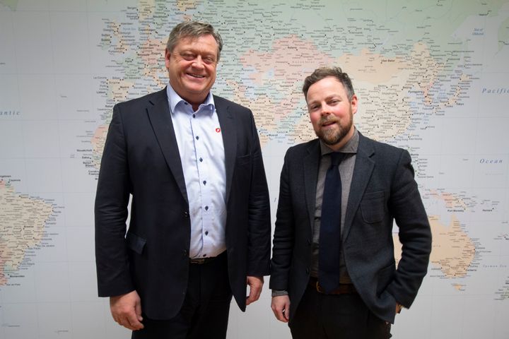 Fiskeriminister Harald T. Nesvik og næringsminister Torbjørn Røe Isaksen.