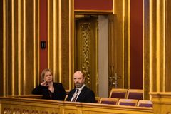 Kyrre Grimstad under stortingsmøtet 21. desember. Foto: Stortinget