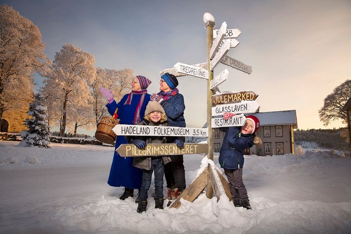 Julemarkedet på Granavollen ligger i hjertet av et unikt, historisk kulturlandskap. Foto: Ingvil Skeie Ljones