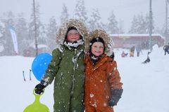 Vinterstemning under Kom deg ut-dagen på Totræna i Samnanger. FOTO: André Marton Pedersen.