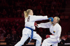 Gitte Brunstad (t.v) i finalen. Foto: KPhoto