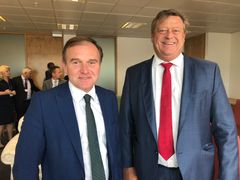 Fiskeri- og sjømatminister Harald T. Nesvik møtte sin britiske kollega George Eustice.