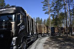 Ulike kombinasjoner av bil og henger ble testet på Finnskogen. Foto: Silja Lena Løken