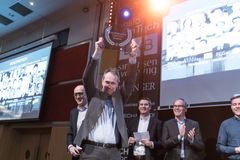 Signicat mottok Norwegian Fintech Award i 2017. (Foto: Signicat.)