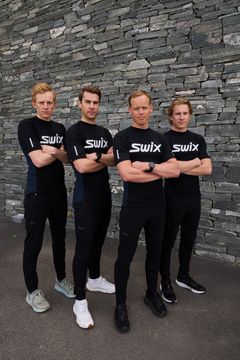 Team Swix, fra venstre: Eirik Mysen, Mattis Stenshagen, Mikael Gunnulfsen og Jonas Vika.