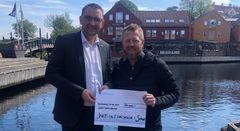 Statssekretær Roy Angelvik (til venstre) og Morten Lossius (til høyre)