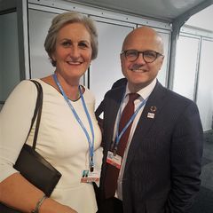 Vibeke Hammer Madsen og Vidar Helgesen i Bonn