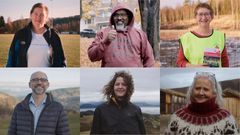 De seks finalistene til den nasjonale Frivillighetsprisen 2021 er fra Brandbu, Oslo, Målselv, Ål, Askrova og Røros. Nå kan du stemme fram din favoritt! (Foto: JCP)