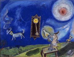 Marc Chagall, Drømmen, ca. 1938 /39, The David and Alfred Smart Museum of Art, The University of Chicago, gave fra Lee and Suzanne Huston Ettelson, © BONO 2023 / Chagall ®. Foto: 2023 courtesy of The David and Alfred Smart Museum of Art, The University of Chicago