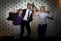Fridthiov Andhøy, Robin Loftås, Julie Refseth og Sven Magnus Skimmeland. Foto:Kicki Nilsson/ Innovasjon Norge