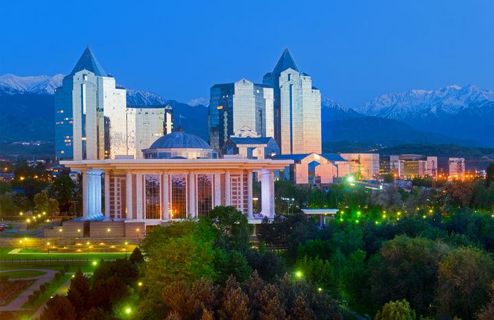 Nurly Tau Business District i Almaty (Bildekilde: Kasakhstans utenriksdepartement)