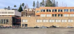 Prosjektet gjennomføres med fossilfri byggeplass, som har vært ett av mange strenge miljøkrav fra byggherren. Foto: Høine.