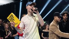 Cezinando, vinneren av Årets liveartist. Foto: Kim Erlandsen/NRK P3