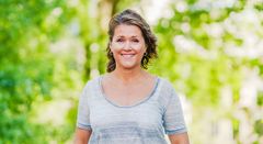 Linda Vik er innovatør i OBOS. Hun håper å kunne inspirere til å redusere CO2-utslipp.