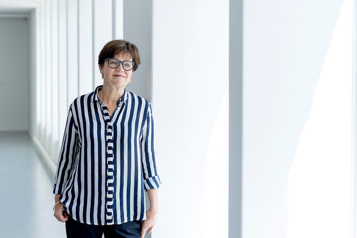 Mette Kynne Frandsen ser store muligheter for det nye og utvidede arkitektmiljøet. Foto: Agnethe Schlichtkrull