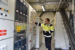 Skagerak Energiabs kontrollrom som også innkluderer et formidabelt batterilager på 1000 kWh.