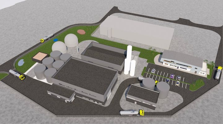 Slik planlegges det store biogassanlegget på Stord.