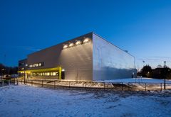 Lambertseter flerbrukshall har et totalt areal på rundt 3 500 kvadratmeter, hvorav rundt 900 kvadratmeter er satt av til bryterne. Foto: Kultur- og idrettsbygg Oslo KF/Finn Ståle Felberg