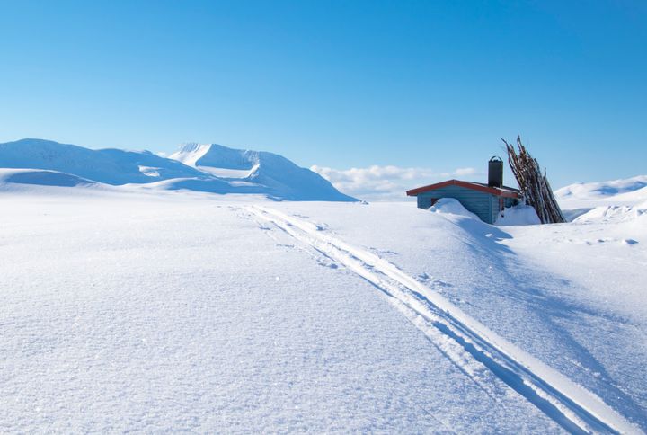 Moskanhytta - åpen bu i Rostadalen i Målselv Foto: Fredrik Jenssen