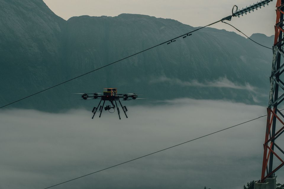 Dronebefaring av linjenettet