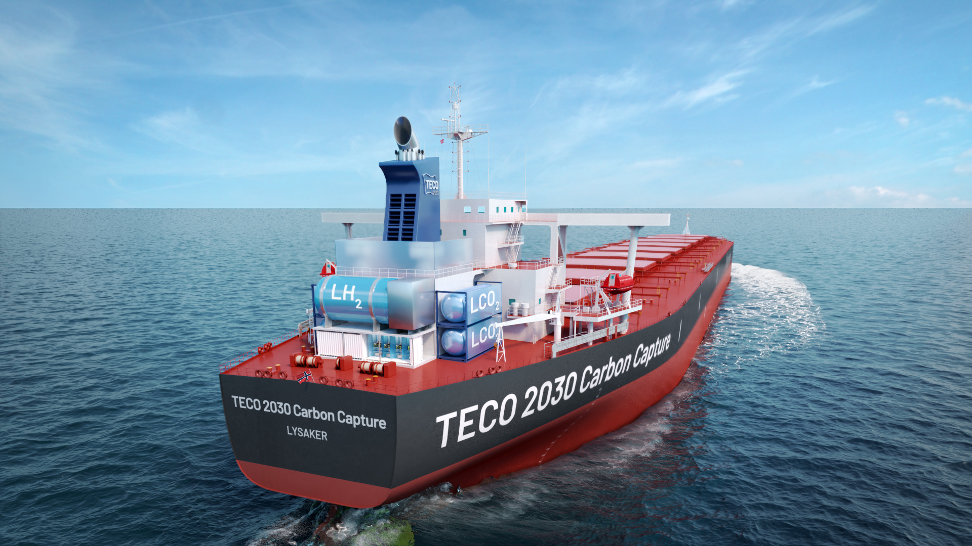 TECO 2030 ASA og Chart Industries, Inc. vil sammen utvikle teknologiske løsninger for CO2-fangst og -lagring for skip.