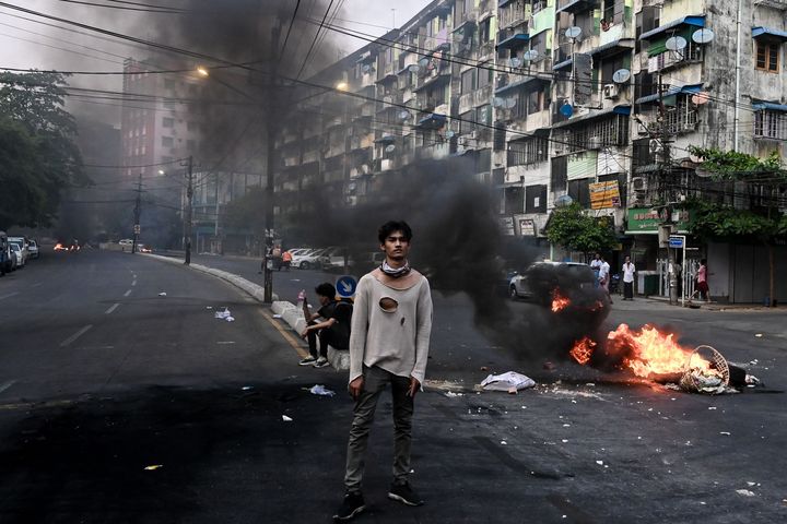 Protestene i Myanmar har tatt mange liv. Klarer Vietnam å samle Sikkerhetsrådet for å stanse blodbadet i landet? Foto: STR / AFP / NTB