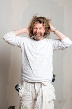 Einar Nilsson fra "Tid for hjem" på TV2 tar for seg farger i sitt foredrag under Boligmesse. Foto: Ole Kristian Losvik