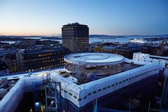 TAK får 360 graders utsikt over byen, fjorden og marka. Foto Lars Petter Pettersen